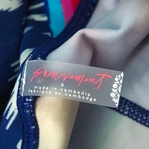 Free People Movement Size Small S Ashford Print High Rise Ski Combo Leggings - Picture 5 of 9